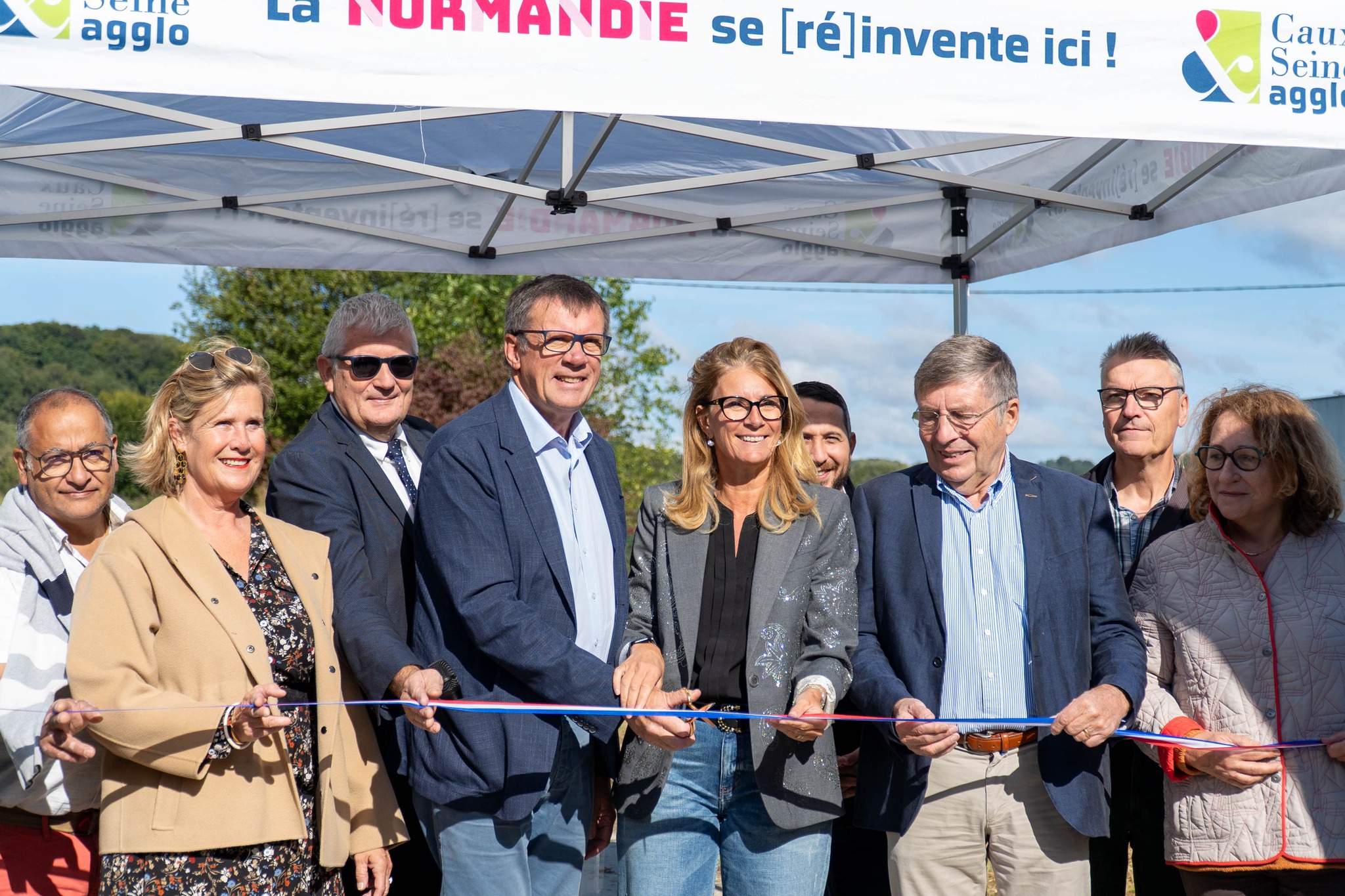 Inauguration du nouveau tronçon de la VéloCauchoise