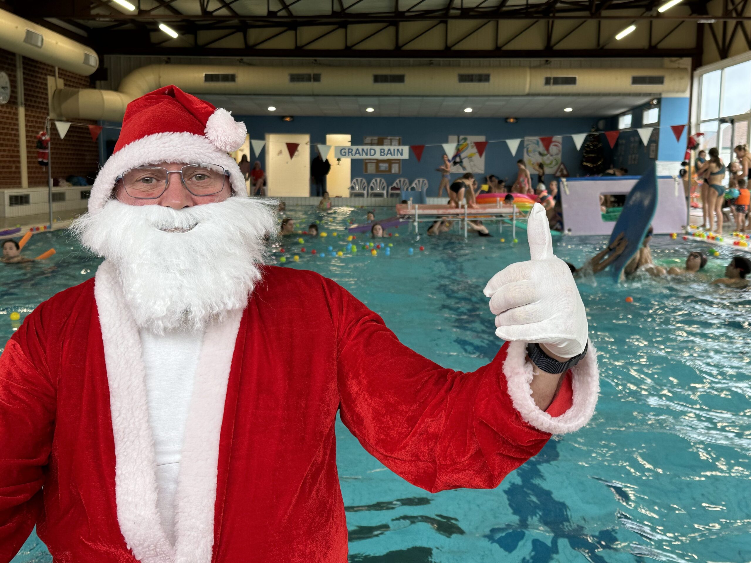 Esprit de Noël à la piscine