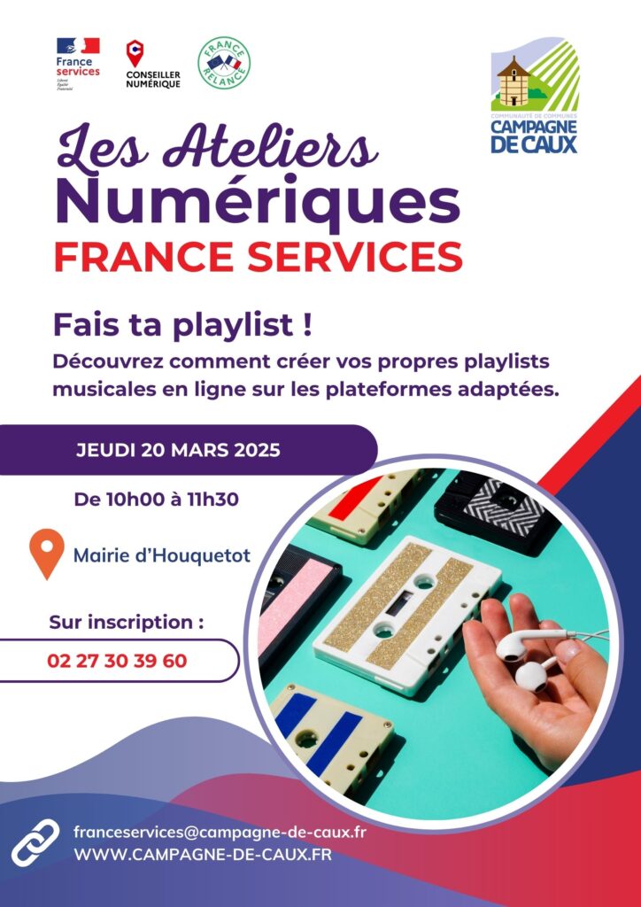 atelier numérique fais ta playlist houquetot